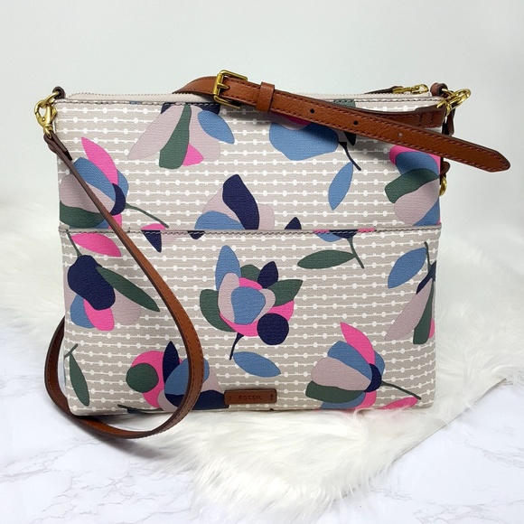 Fossil Handbags - Fossil Large Fiona Floral Crossbody
